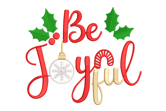 Be Joyful Christmas Holly Ornament Embroidery Review