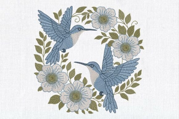 Blue Hummingbird Floral Wreath: A Designer's Test