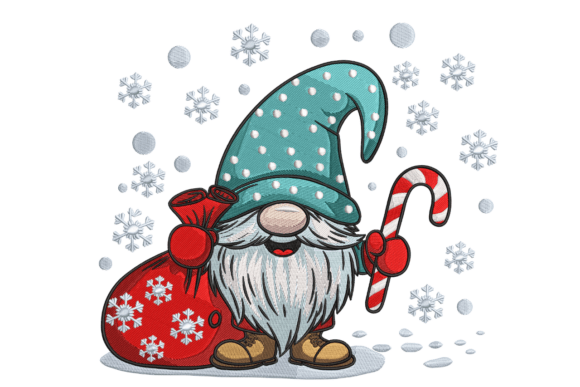 Christmas Gnome and Candy Cane Embroidery Review