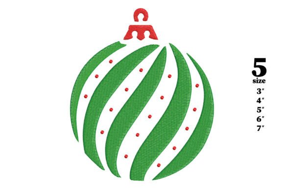 Christmas Ornament Embroidery Design