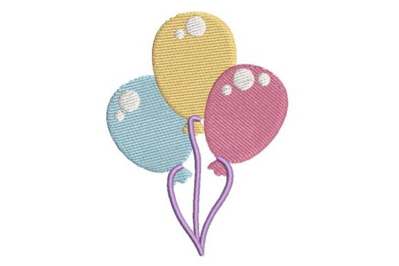 Festive Pastel Balloons Embroidery Design Review