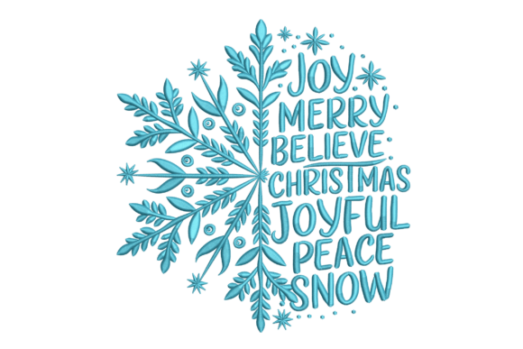 Snowflake Word Art: A Hands-On Embroidery Review