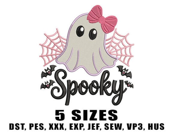 Spooky Girly Ghost Embroidery Design Review